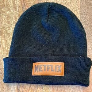 NWOT Netflix Black Beanie
